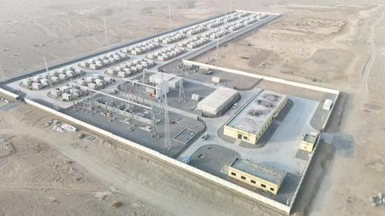 新疆若羌县巴州首个共享储能项目成功并网
